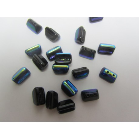 Roofy Beads 5 x 8 mm Jet AB - 20 pz