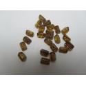 Roofy Beads 5 x 8 mm Crystal Travertin - 20 pz