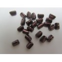 Roofy Beads 5 x 8 mm Jet Lila Vega Luster - 20 pz