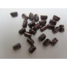 Roofy Beads 5 x 8 mm Jet Lila Vega Luster - 20 pz