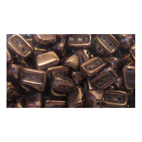 Roofy Beads 5 x 8 mm Crystal Bronze - 20 pz