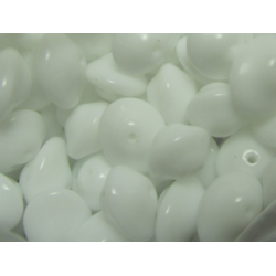 UFO Beads 7 x 11 mm Chalk White - 10 pz