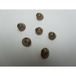 UFO Beads 7 x 11 mm Crystal Lila Gold Luster - 10 pcs