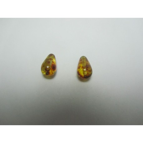 Gocce/Pere Lisce 13x8 mm Crystal Travertin 10 pz