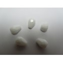 Gocce Sfaccettate 10x7 mm White - 10 pz