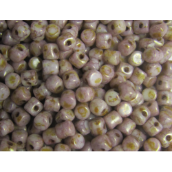 Minos® par Puca® 2,5x3 mm Opaque Mix Rose/Gold Ceramic Look - 5 g