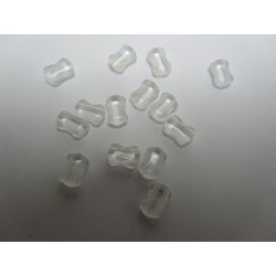 CoCo Beads H 2H 8 x 6 mm Crystal - 20 pz