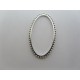 Connettore Ovale 42 x 23 mm Color Argento Anticato -1 pz