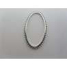 Connettore Ovale 42 x 23 mm Color Argento Anticato -1 pz