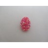 Cabochon Resina Ovale Druzy 18 x13 mm Fuchsia AB - 2 pz
