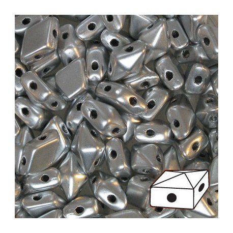 DIAMONDUO™ 5 x 8 mm Matte Silver - 5 g