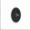 Cabochon Ovale in Vetro 10x8 mm Oqaque Jet - 4 pz