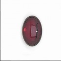 Cabochon Ovale in Vetro 14x10 mm Transp. Garnet - 2 pz