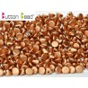 Perline Button Bead 4 mm Vintage Copper - 20 Pz