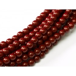 Perle Cerate in Vetro 3 mm Cranberry - 50 Pz