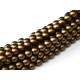 Perle Cerate in Vetro 4 mm Brown Satin - 50 Pz