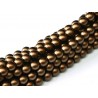 Perle Cerate in Vetro 4 mm Brown Satin - 50 Pz