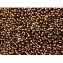 Peanut Beads (Farfalle) 2x4 mm Jet Bronze - 10 g