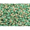 Superduo Duet® 2,5x5 mm Green Turquoise Ivory Luster - 10 g