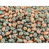 Superduo Duet® 2,5x5 mm Green Turquoise Ivory Red Luster - 10 g