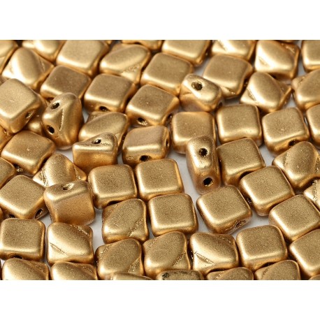 Perline Silky 6x6 mm Aztec Gold - 30 pz