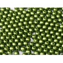 Perle Tonde in Vetro di Boemia 3 mm Pastel Olivine - 5 0 Pz