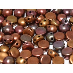 Cabochon Doppio Foro 6 mm Purple Iris Gold - 10 pz