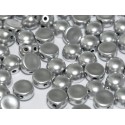 Cabochon Doppio Foro 6 mm Alluminium Silver - 10 pz