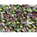 Cabochon Doppio Foro 6 mm Crystal Magic Orchid - 10 pz