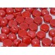 Cabochon Doppio Foro 6 mm Opaque Red Shimmer - 10 pz