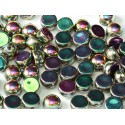 Cabochon Doppio Foro 6 mm Crystal Full Vitrail Green - 10 pz