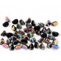 Pinch Beads 5x3 mm Jet Vitrail - 10 g