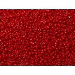 Miyuki Round Seed Beads 15/0 Opaque Dark Red - 10 g - code 0408
