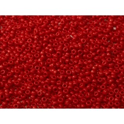 Rocailles Miyuki 15/0 Opaque Dark Red - 10 g - cod. 0408