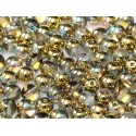 Perle Tonde in Vetro di Boemia 4 mm Crystal Golden Rainbow - 50 Pz