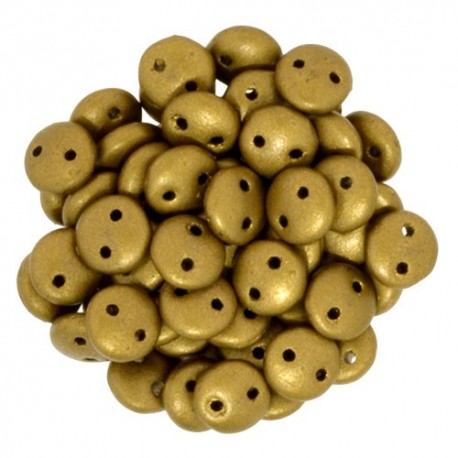 Perline Lentil 6 mm Matte Metallic Goldenrod - 50 Pz