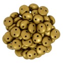 Perline Lentil 6 mm Matte Metallic Goldenrod - 50 Pz