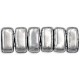 Perline Bricks 3x6 mm Silver - 50 Pz