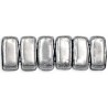 Perline Bricks 3x6 mm Silver - 50 Pz