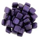 Perline Tile 6 mm Metallic Suede Purple - 40 Pz