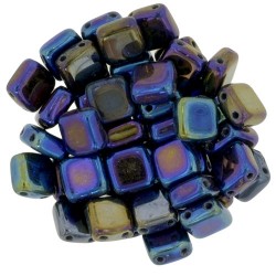 CzechMates Tile 6 mm Iris Blue - 40 pcs