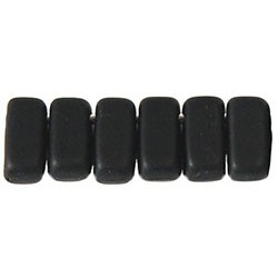 CzechMates Bricks 3x6 mm Matte Jet - 50 pcs