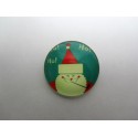 Cabochon Tondo in Vetro diametro 25 mm Soggetto Natalizio - 1 pz