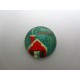 Cabochon Tondo in Vetro diametro 25 mm Soggetto Natalizio - 1 pz