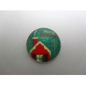 Cabochon Tondo in Vetro diametro 25 mm Soggetto Natalizio - 1 pz