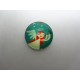 Cabochon Tondo in Vetro diametro 25 mm Soggetto Natalizio - 1 pz