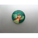 Cabochon Tondo in Vetro diametro 25 mm Soggetto Natalizio - 1 pz