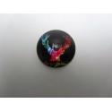 Cabochon Tondo in Vetro diametro 25 mm Soggetto Natalizio - 1 pz