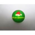 Cabochon Tondo in Vetro diametro 25 mm Soggetto Natalizio - 1 pz