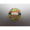 Cabochon Tondo in Vetro diametro 25 mm Soggetto Natalizio - 1 pz